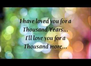  A Thousand Years Christina Perri Lyrics