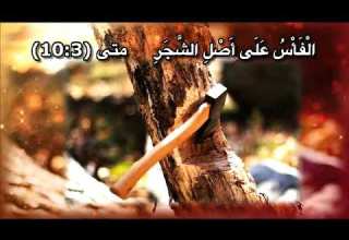 الفأس على راس الشجر