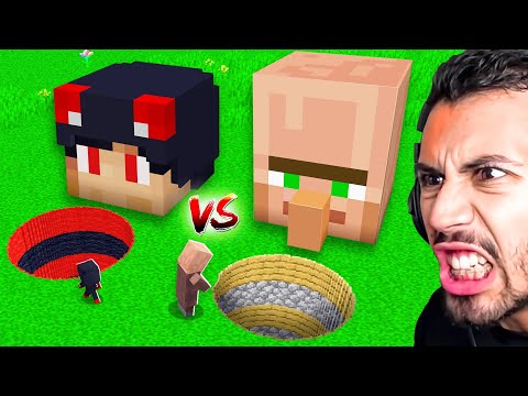 حفرة بي إم إن ضد حفرة القروي في ماين كرافت
