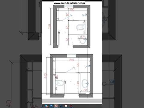 الأبعاد المناسبة لحمام يحتوي على مغسلة و كرسي و شاور The Appropriate Dimensions For A Bathroom