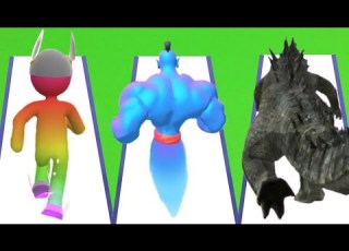  GIANT RUSH Vs MUSCLE RUSH Vs KAIJU RUN Triple Game