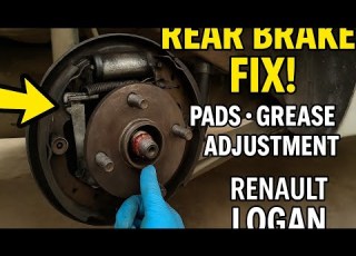 Renault Logan Rear Brake Replacement Complete Rear Brake Maintenance Brake Pads Bearings