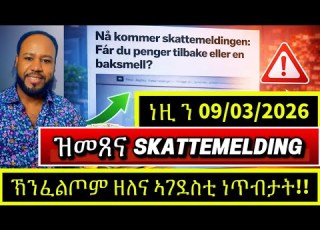 ካብ 09 03 ጀሚሩ SKATTEMELDING ኽመጸና ኢዩ ኽንፈልጦምን ክንዳለወሎምን ዘለና ኣገደስቲ ነጥብታት