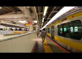 Shinjuku Station JB10 JR Chuo Sobu Line Walks Tokyo Railways Exploration Japan 4K