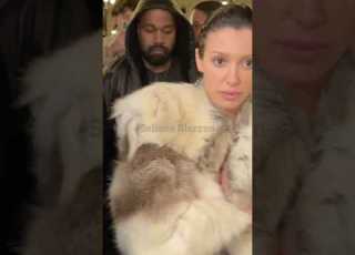 Ye Kanye West And Bianca Censori During Paris Fashion Week Women S Autumn Winter 2024 2025