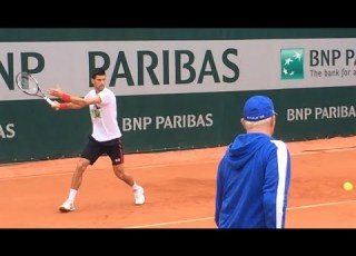 Novak Djokovic Practice Roland Garros 2016 ジョコビッチの練習 全仏オープン2016