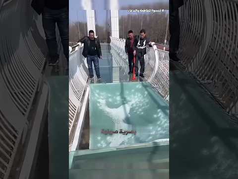 جسر زجاجي ينهدم في الصين Trending Shorts Short Youtubeshorts Explore Trendingshorts