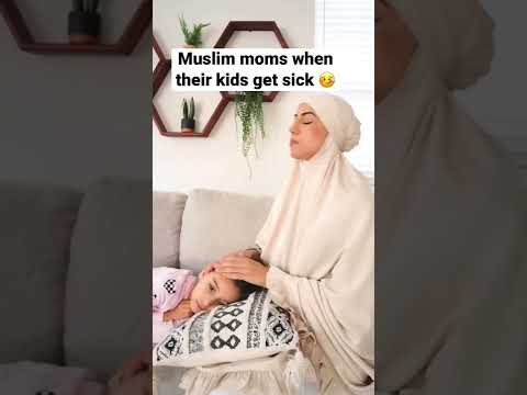 MUSLIM MOMS WHEN THEIR KIDS GET SICK Shorts Tiktokfunny Muslimtiktok Muslimmemes Tiktok