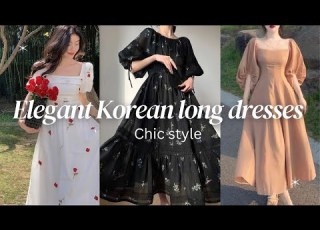  Korean Long Dresses Elegant Trendy Outfit Ideas For Girls