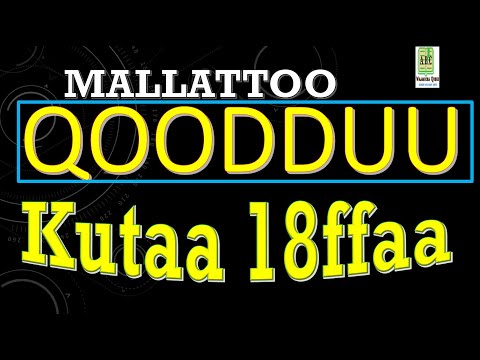 MALLATTOO QOODDUU Barumsa Afaan Oromoo KUTAA 18ffaa