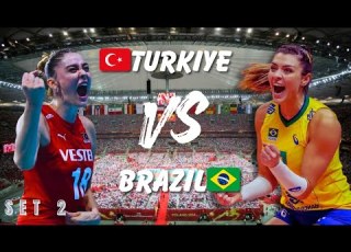 This Got Out Of Control Turkey Vs Brazil Set 2 Volleyball Women Spikequeenstv