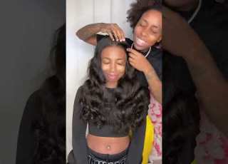  Watch Me Install A Gluelesswig On My Girlfriend S Head Ft Oqhair Wiginstall Weargowig Viral