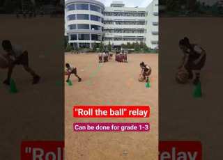 Relay Race On ROLL THE BALL By Grade 1 Games Sports Fitness Trending Activity Viral Shorts