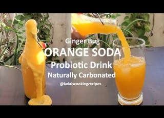 Naturally Carbonated Orange Soda Made With Ginger Bug Probiotic Drink Summer Special Homemade Soda