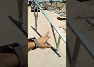 Solar Panels Mounting Structure 3mm افريقيا باور للطاقة الشمسية