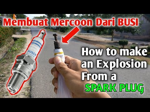 How To Make An Explosion From A SPARK PLUG Mercoon Busi Experiment