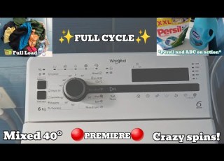 Whirlpool TDLRB 6240SS Mixed 40 Full Cycle Very Unbalanced Spins Quite Stable PREMIERE
