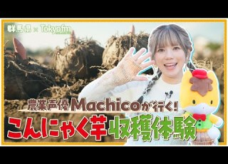  群馬県 TOKYO FM 農業声優 Machicoが行く こんにゃく芋収穫体験