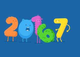  HAPPY NEW YEAR WELCOME 2017 AND GOODBYE 2016