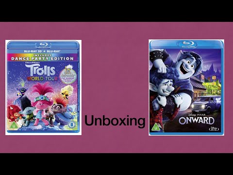 Trolls World Tour And Onward Blu Ray Unboxing