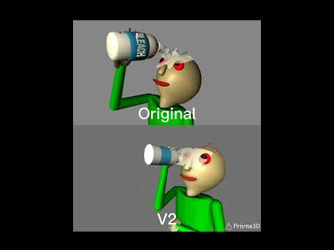 Baldi Puts Bleach In His Eyes Original Vs V2 Credits For YRGCTHECOWBOY And Mariogun64kaz