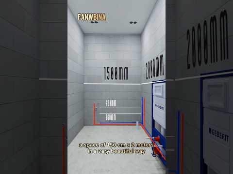 تصميم وتأسيس حمام صغير 160 200