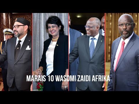 Marais 10 Wasomi Zaidi Afrika