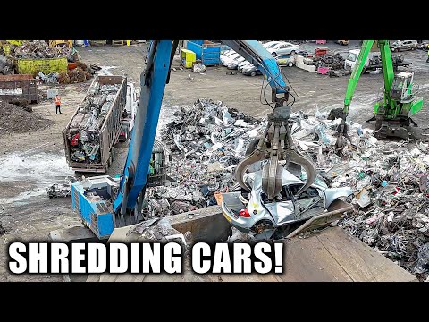 Huge Metal Recycling Scrap Yard Scrap Cars Automotive Aluminium Copper Brass Global Ardour