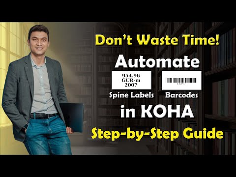 Automate Spine Labels Barcodes In Koha Library Cataloguing Part 8