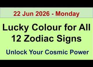 Cosmic Lucky Colours Energy Guide For All 12 Zodiac Signs For 22 Jun 2026 Monday SummerOfGoals