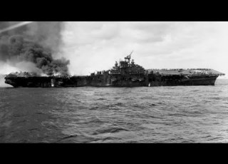  USS Franklin Surviving A Comet Strike