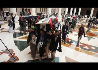  Sanaa Funérailles Des Journalistes Yéménites Tués Lors De Frappes Israéliennes