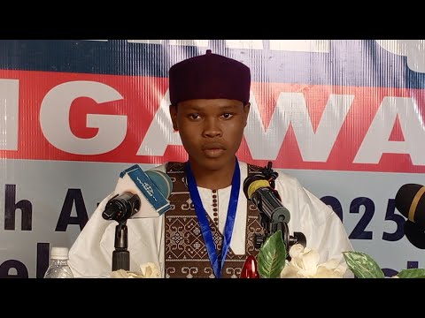 2nd Position Winner Mustapha Lawal Hamza Jigawa 1st Cat Sheikh Ali Al Huzaifiy Qira At Award 2025