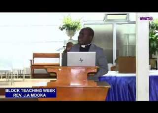 BLOCK TEACHING WEEK SERVICE 9 JULY 2026 LEADING BY REV J A MDOKA