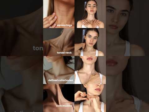 Effective Exercise For Toned Neck Defined Collar Bones Venus Rings SCM Muscles Youtubeshorts