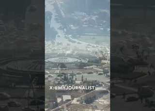 المسجد الأموي وساحة الأمويين من جبل قاسيون في دمشق سوريا سوريا