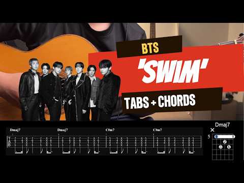 SWIM BTS Tabs Chords