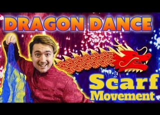 Chinese Lunar New Year Scarf Movement Year Of The DRAGON Dance