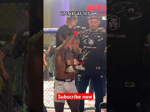 MANEL KAPE CELEBRATES TKO VICTORY WITH ADORABLE DAUGHTER IN THE OCTAGON AT UFC VEGAS 103 UFC