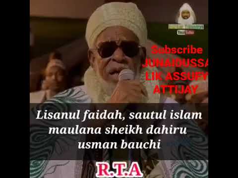 SHEIKH DAHIRU USMAN BAUCHI BAUCHI R T A SHEIKH DAHIRU USMAN BAUCHI BAUCHI R T A