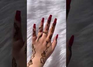 موديل نقش خليجي ناعم Henna Simple Chic