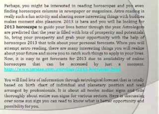 Quotes Your Luck With 2013 Horoscope