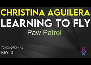 Christina Aguilera Learning To Fly From Paw Patrol Karaoke Instrumental