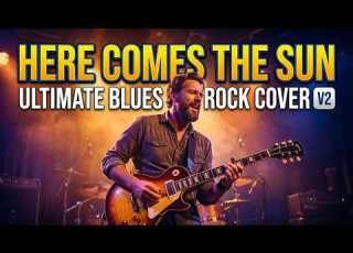  The Beatles Here Comes The Sun Emotional Blues Rock Cover V2