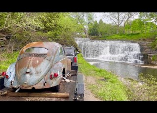  1956 Vw Beetle Oval Parked 47 Years Found Rescued