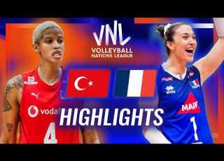  Türkiye Vs France Highlights Week 2 Women S VNL 2026