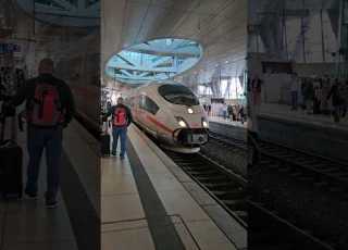 German ICE Train At Frankfurt Airport