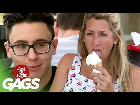 Men Think Blind Woman Is Flirting With Them