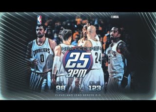 Cleveland Cavaliers Set All Time NBA Record With 25 Three Pointers Made