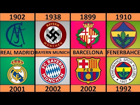تطور شعارات أندية كرة القدم الأوروبية